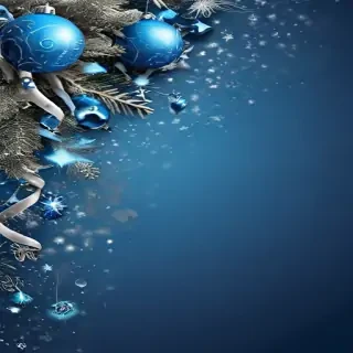 blue christmas bg