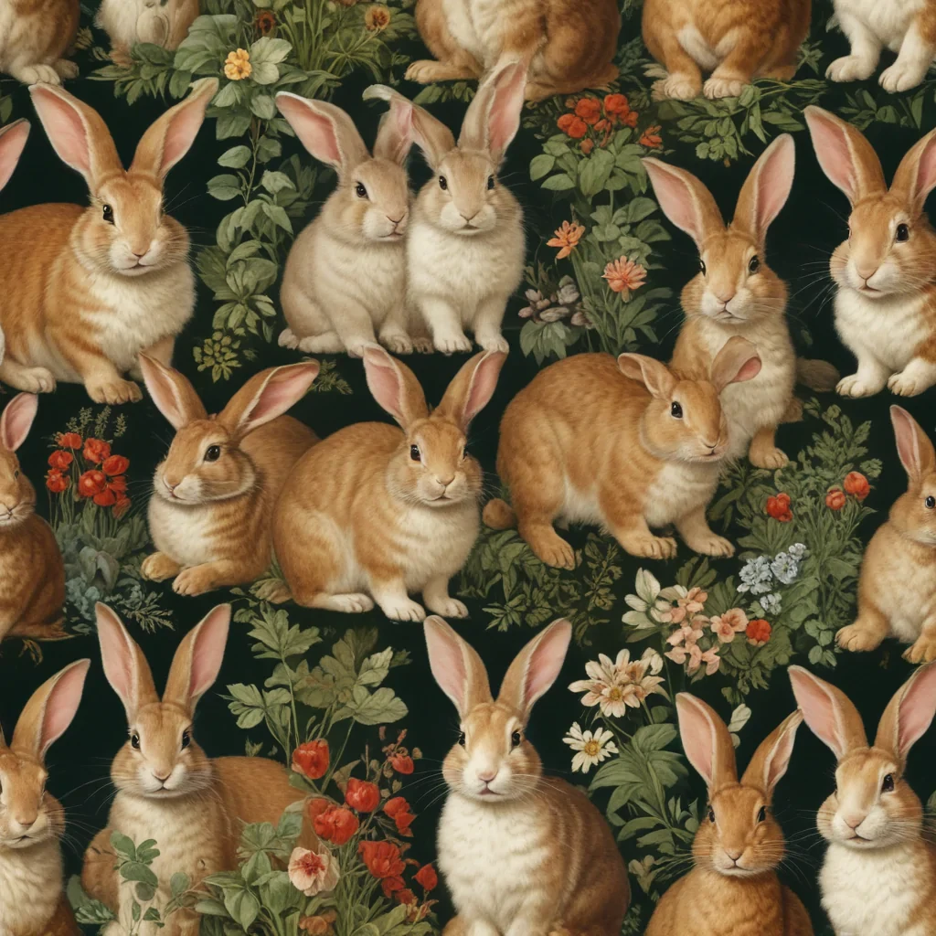 vintage rabbit images