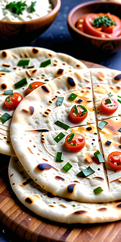 flatbread made with atta flour