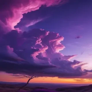 purple sky wallpaper