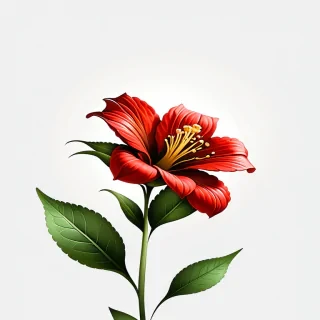 red flower png