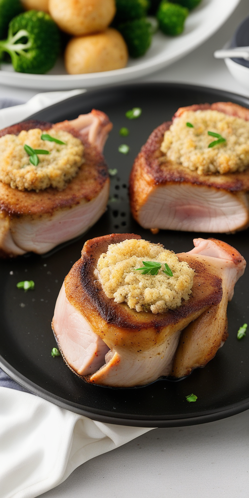 air fry stuffed pork chops
