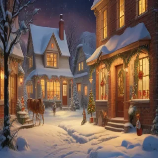 vintage christmas illustration