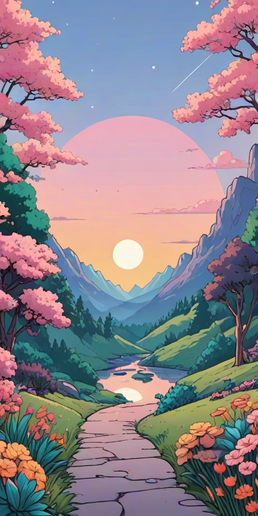 aesthetic wallpaper cartoon
