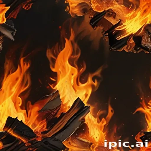 background on fire