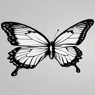 butterfly png outline