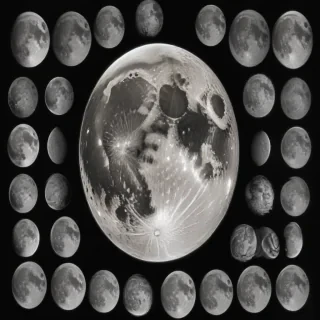 drawing of the moon