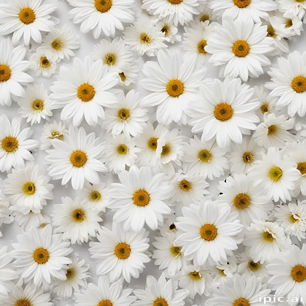 flowers white background