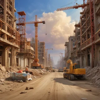 construction site background