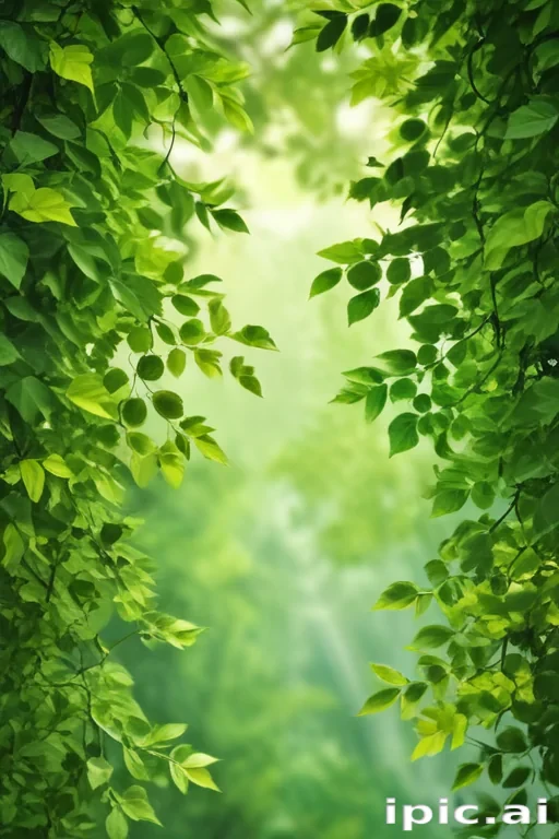 green leaves background