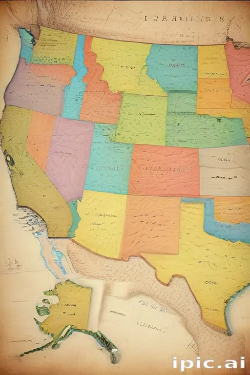 map of usa states