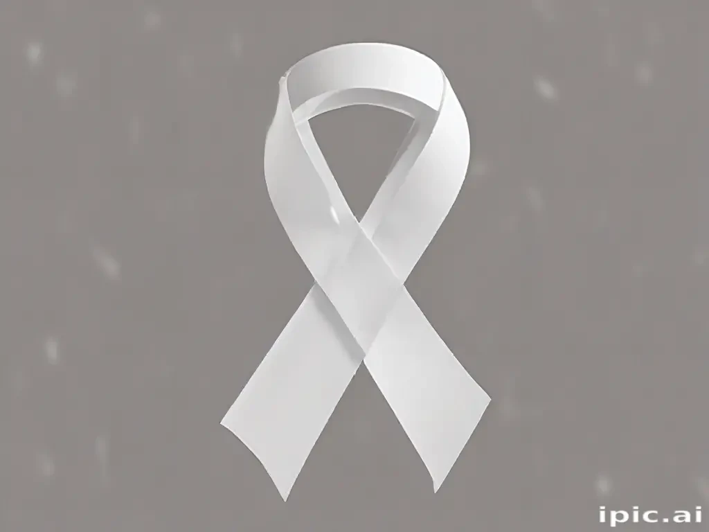 white ribbon png