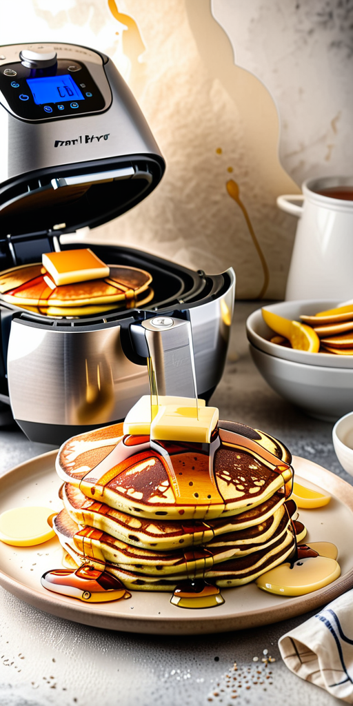 pancakes in air fryer with parchment paper