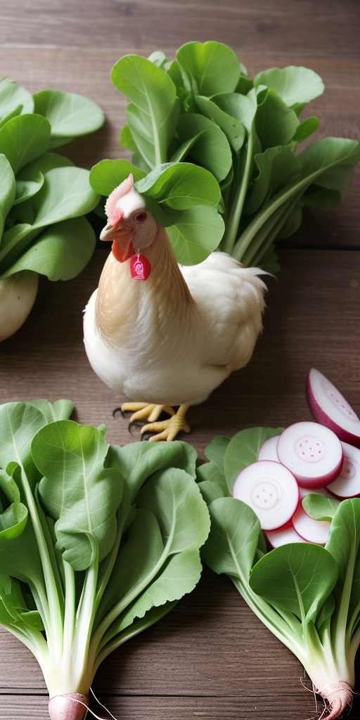 can chickens eat radish leaves