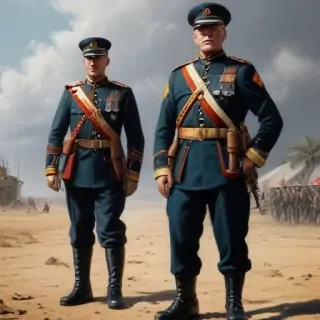 military drawing