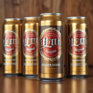 beer can mockup