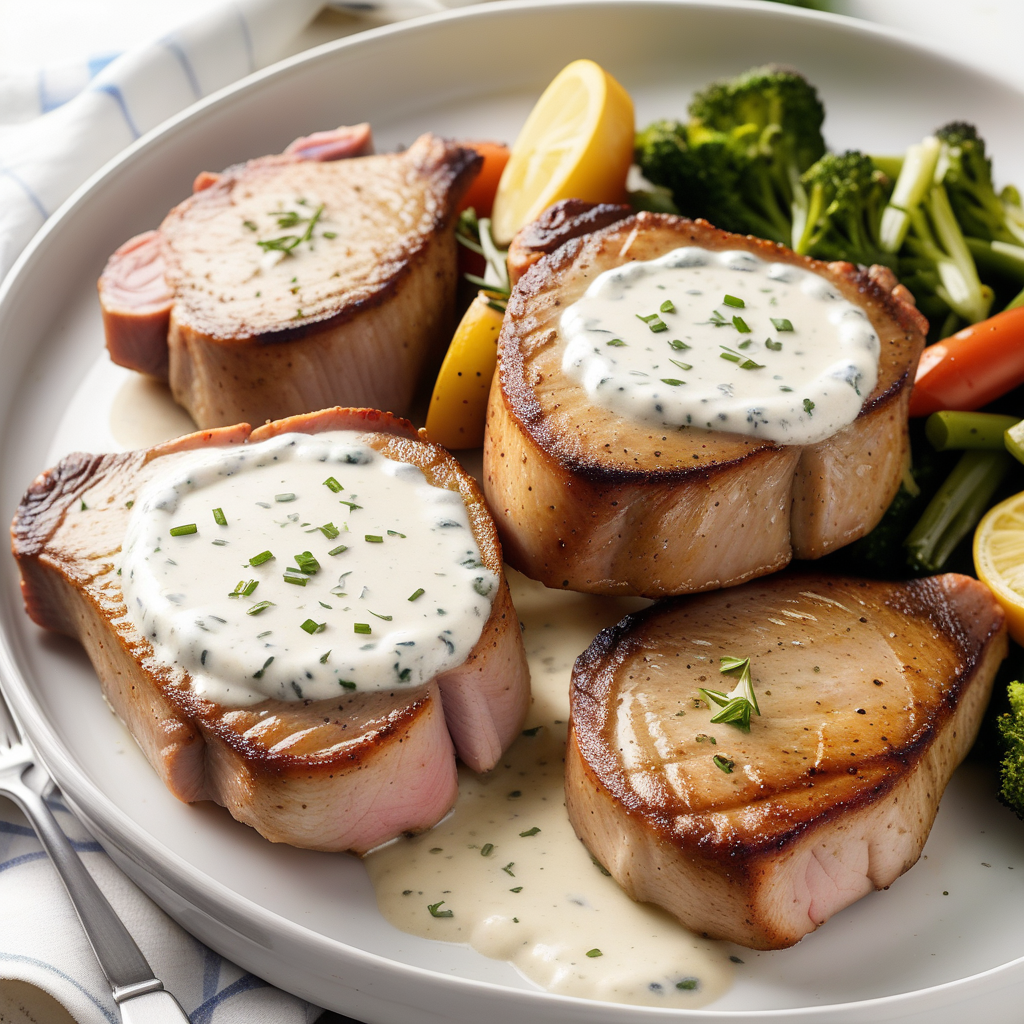 pork chops in the oven with ranch dressing