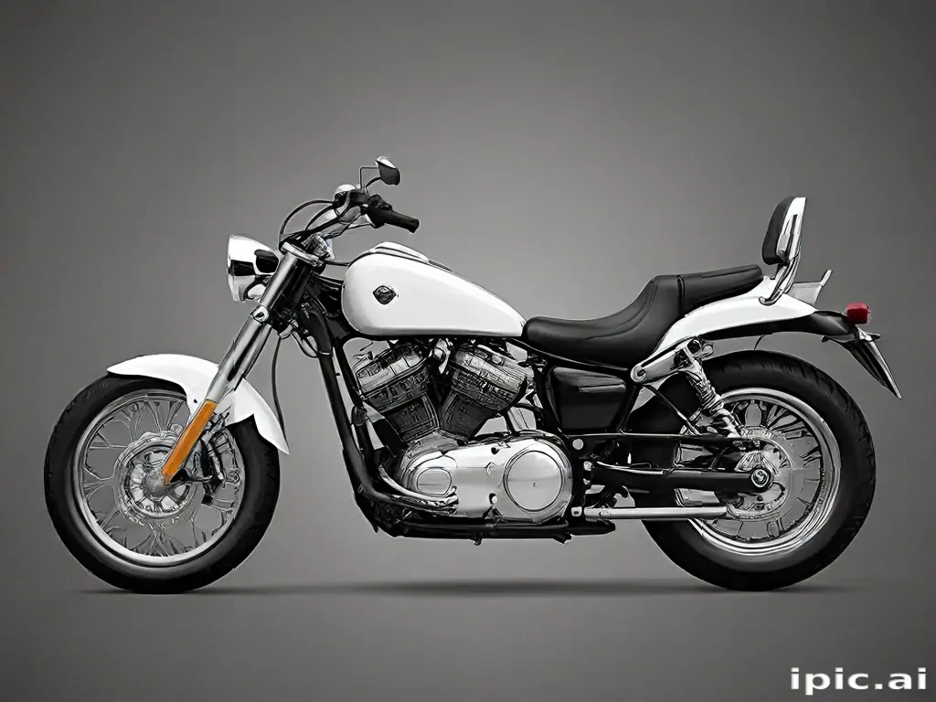 motorcycle clipart black and white