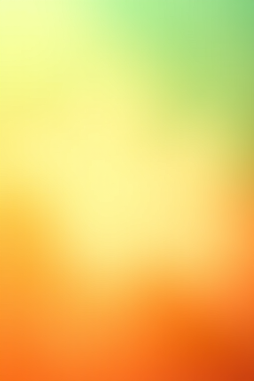Create a high-resolution image of a yin-yang symbol with a soft gradient background transitioning from green at the top to orange at the bottom, using a DSLR camera at f/8 aperture, 1/125 shutter speed, ISO 100, with a standard lens and a slight vignette effect to enhance depth.