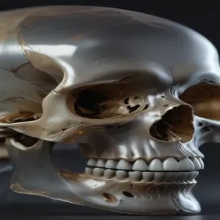 transparent skull