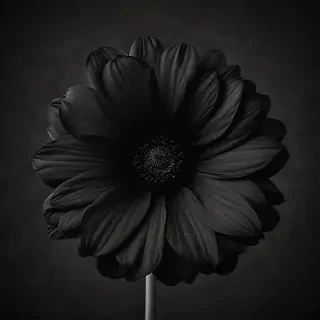 black flower