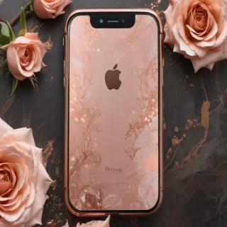 rose gold iphone screensaver