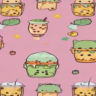 cute boba wallpaper