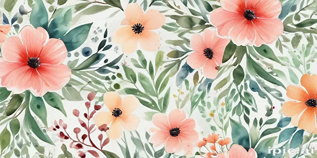 floral watercolor background