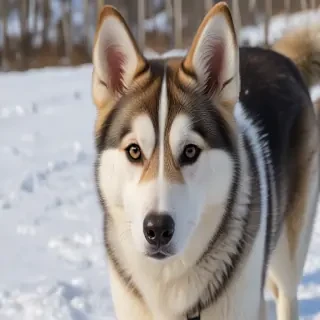 alaskan husky shepherd