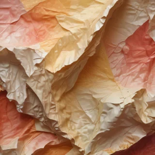 wrinkled paper overlay