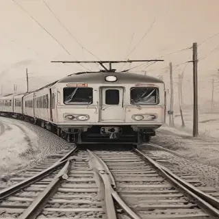 train drawing