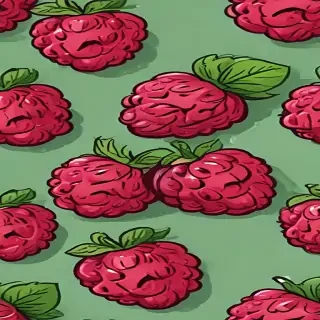 cartoon raspberry