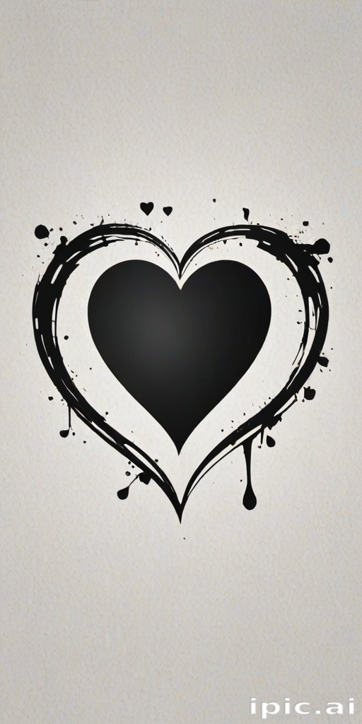 wallpaper black heart