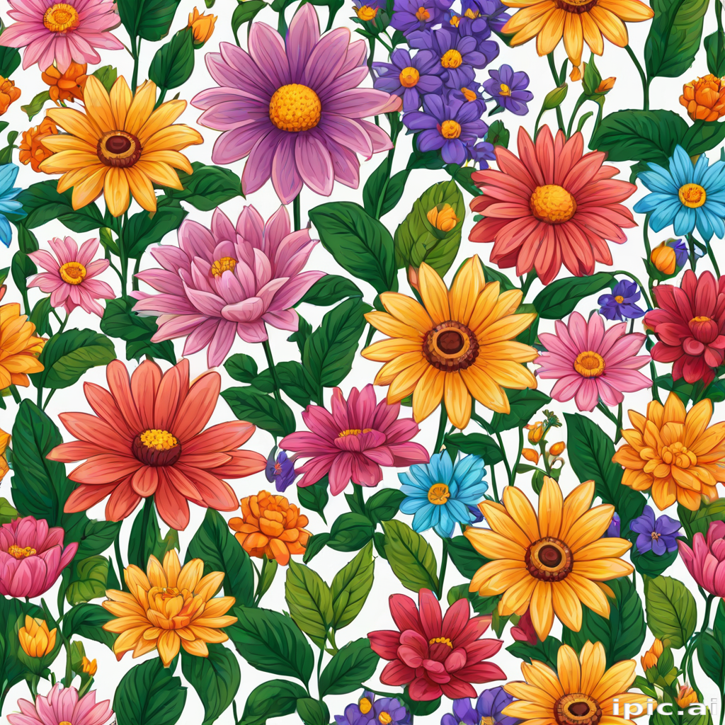 cartoon flowers png