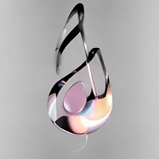transparent music note