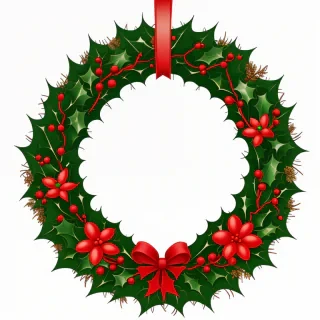 christmas wreath clip art