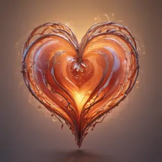 glow heart png