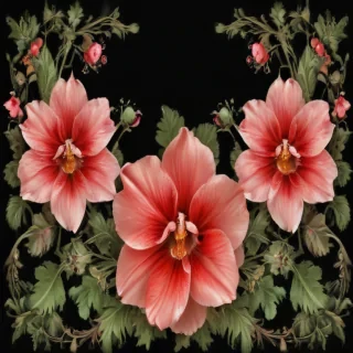 flower transparent border