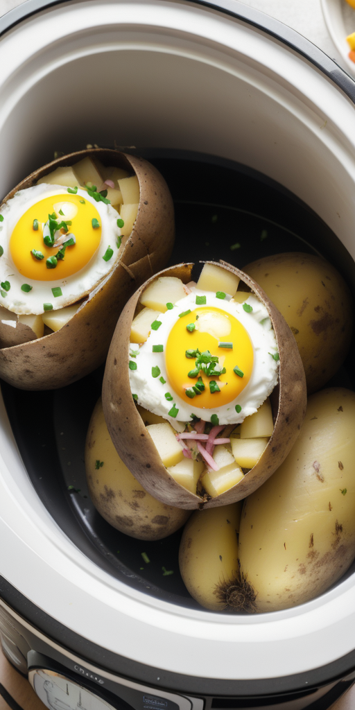crock pot baked potatoes without foil