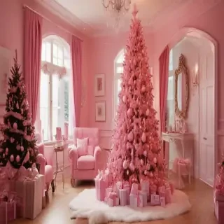 pink christmas pictures
