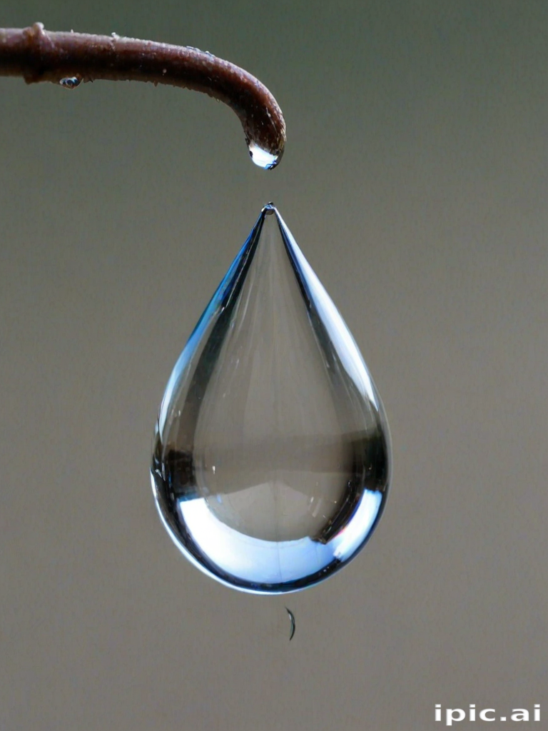 transparent water drop