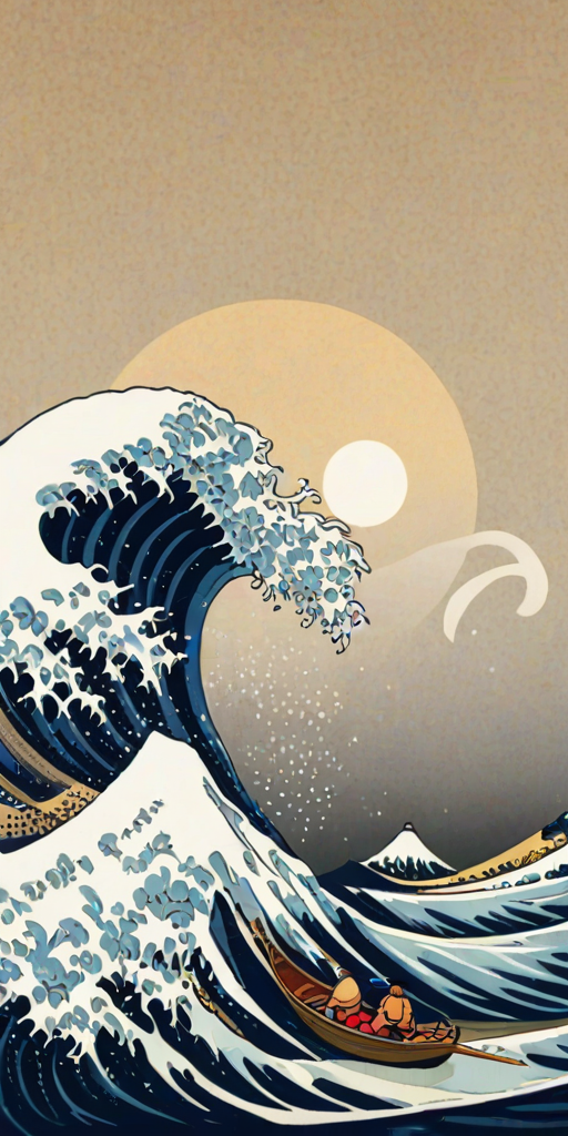 great wave wallpaper