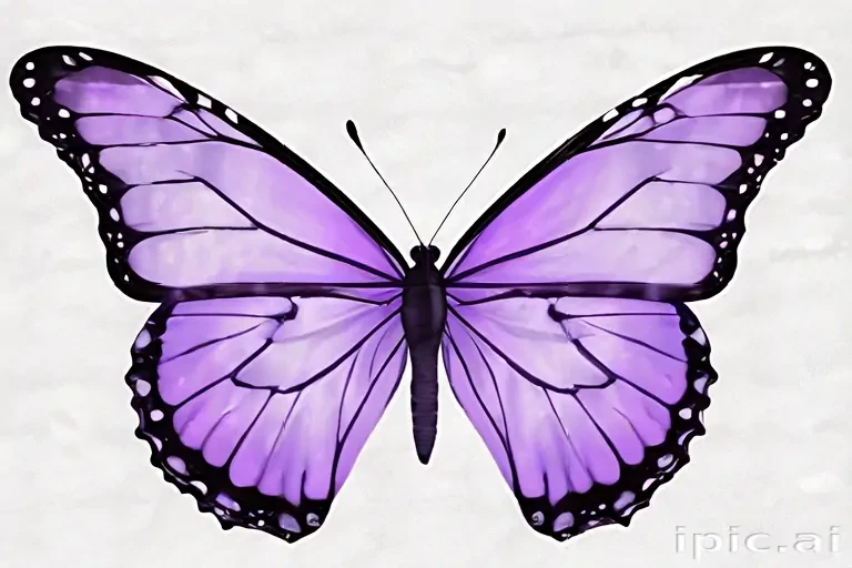 purple butterfly clipart