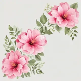 flower transparent border
