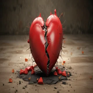 broken heart background
