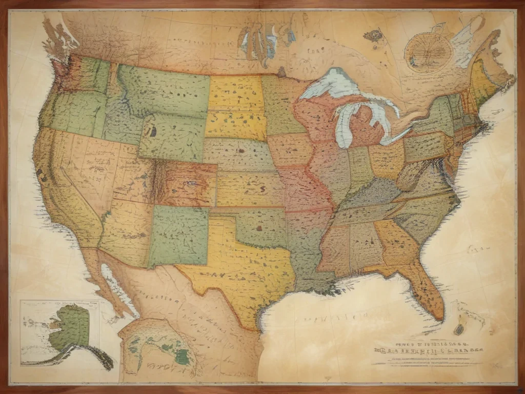 united states map