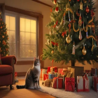 christmas images cats