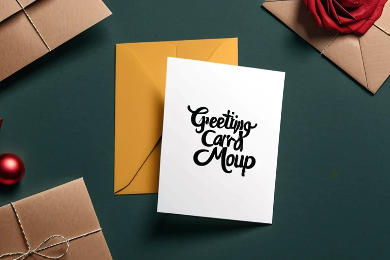 greeting card mockup