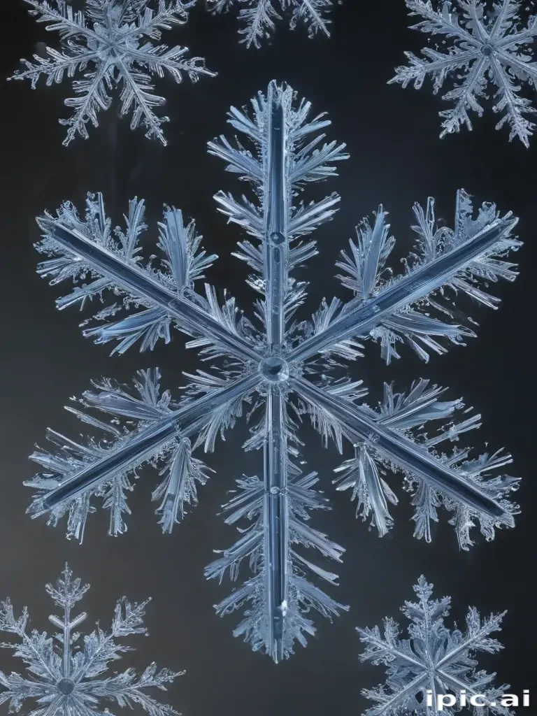 transparent snowflakes