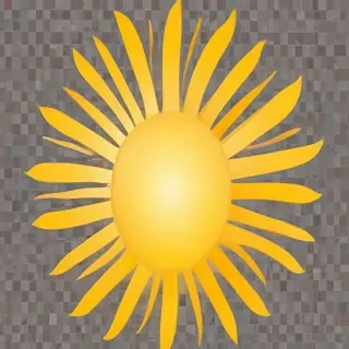 sun clipart transparent background